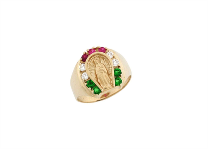 Virgin Mary Horseshoe Ring